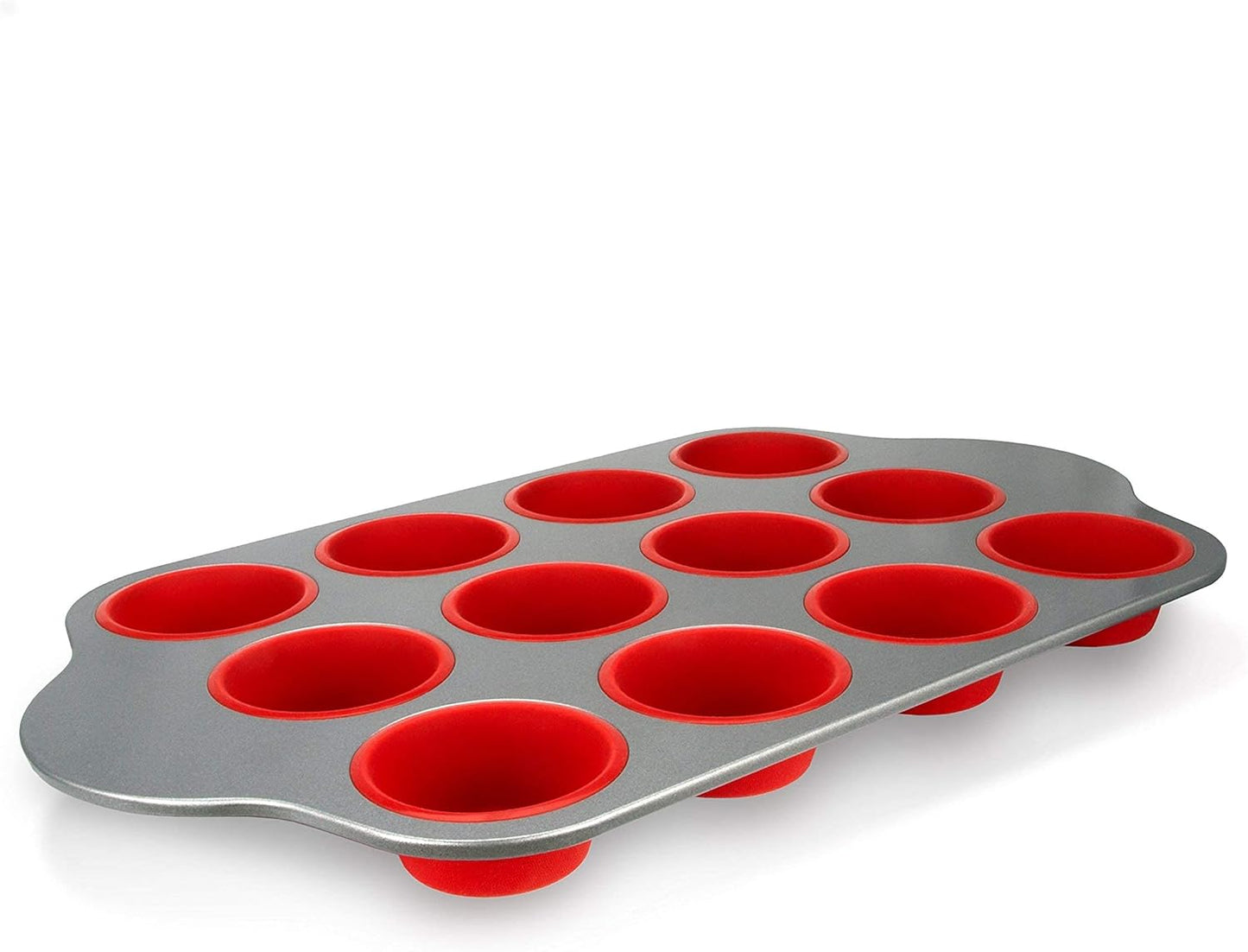 13-Piece Non-Stick Silicone Bakeware Set with Cake Pan, Brownie Pan, Loaf Pan, Muffin Mold, Spatulas, Brush, and Measuring Spoons - Oven, Freezer and Dishwasher Safe